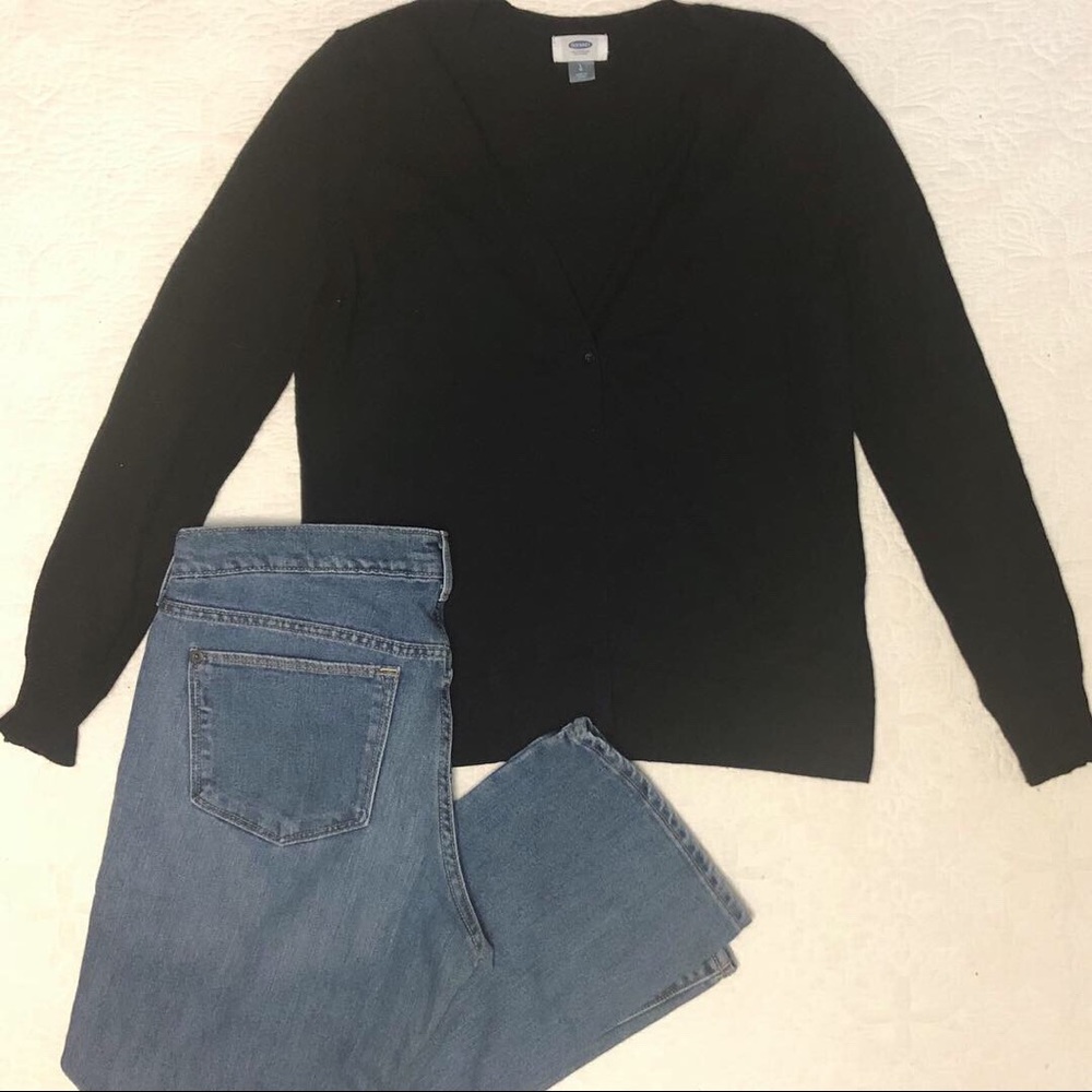 Old Navy black cardigan size large